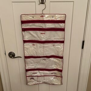 Floral & White Hanging Closet Organizer